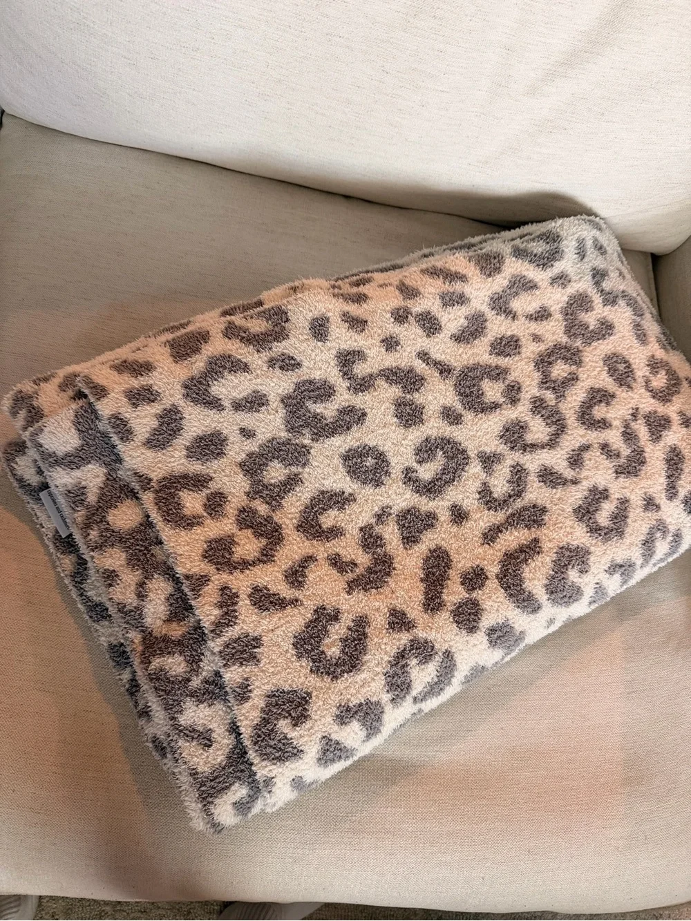 Cupcakes & Cashmere Leopard-Print Plush Throw